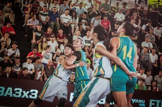 6 Jenni Screen (AUS) - 10 Ka I Chan (MAC) - Macau v Australia, 2016 FIBA 3x3 World Championships - Women, Pool, 13 October 2016