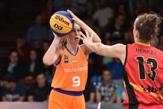9 Benthe Versteeg (NED) - Netherlands v Belgium, 2016 FIBA 3x3 U18 European Championships - Women, Pool, 9 September 2016
