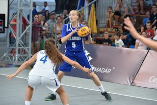 5 Natallia Harbachova (BLR) - Israel v Belarus, 2016 FIBA 3x3 U18 European Championships - Women, Pool, 9 September 2016