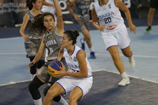 8 Júlia Marquez Tomas (AND) - 23 Giulia Bongiorno (ITA) - Fiba U18 Europe Cup Qualifier Bari Game 15: Italy vs Andorra 17-07