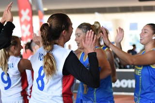 9 KristýNa MinarovičOvá (CZE) - 8 Tereza Vorlová (CZE) - Ukraine v Czech Republic, 2016 FIBA 3x3 European Championships Qualifier Netherlands - Women, Final, 2 July 2016