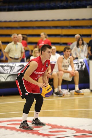 7 Lukáš Bukovjan (CZE) - Georgia v Czech Republic, 2016 FIBA 3x3 U18 European Championships Qualifiers Hungary - Men, Semi final, 17 July 2016