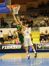 8 Arsone Mendy (FRA) - 8 Edvinas Lebeckas (LTU) - Lithuania v France, 2016 FIBA 3x3 U18 European Championships Qualifiers Hungary - Men, ML8C5, 17 July 2016
