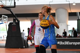 5 Oksana Kisilova (UKR) - Ukraine v Czech Republic, 2016 FIBA 3x3 European Championships Qualifier Netherlands - Women, Final, 2 July 2016