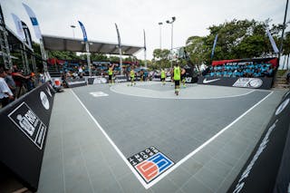 Court view, FIBA 3x3 World Tour Rio de Janeiro 2014, Day 2, 28. September.