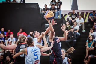 8 Alexis Jennings (USA) - 5 Marcella Filippi (ITA) - Italy v USA, 2016 FIBA 3x3 World Championships - Women, Pool, 11 October 2016
