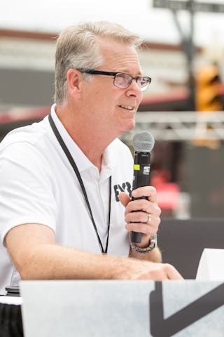 Todd Brandt speaks during a press conference in Saskatoon, Canada on July 20, 2018.