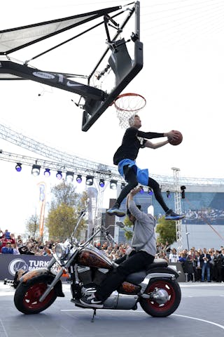 Dunk contest winner at the 2013 FIBA 3x3 World Tour final in Istanbul