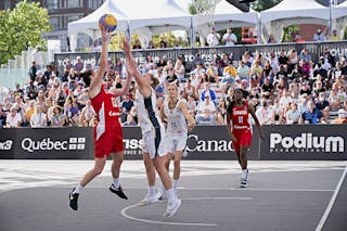 FIBA 3x3, World Tour 2021, Mtl, Can, Esplanade de la Place des Arts. WS QF 3- Germany vs. Canada