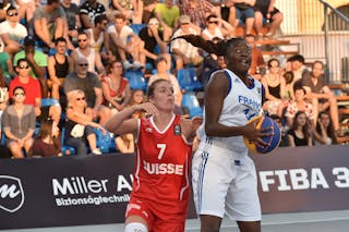 14 Sarah Shematsi (FRA) - France v Switzerland, 2016 FIBA 3x3 U18 European Championships - Women, Pool, 10 September 2016