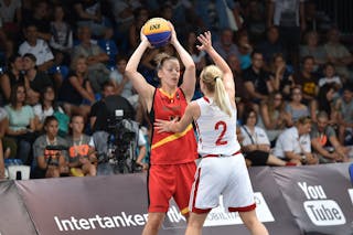 13 Laura Henket (BEL) - Russia v Belgium, 2016 FIBA 3x3 U18 European Championships - Women, Pool, 9 September 2016