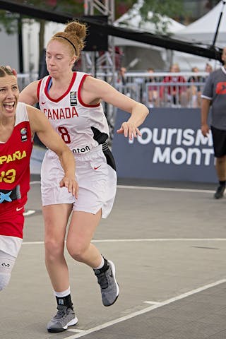 13 Sandra Ygueravide (ESP) - FIBA 3x3, World Tour 2021, Mtl, Can, Esplanade Place des Arts. WS Semi-Final 2- CANADA vs. Spain