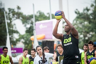 #5 Pereira Fejao, Team Sao Paulo DC, shoot-out contest, FIBA 3x3 World Tour Rio de Janeiro 2014, Day 2, 28. September.