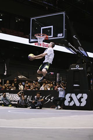 Jordan Burger, Team Santos, dunk contest, FIBA 3x3 World Tour Final Tokyo 2014, 11-12 October.
