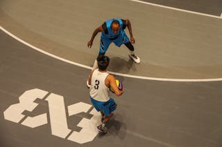 View on players from above, 2014 World Tour Manila, 3x3, 20. July.