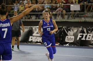 7 Anna Paťorková (CZE) - 13 Natálie černohorská (CZE) - Fiba U18 Europe Cup Qualifier Bari Game 16: Slovakia vs Czech Republic 13-16