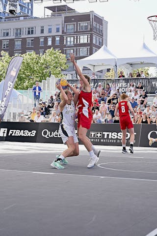 FIBA 3x3, World Tour 2021, Mtl, Can, Esplanade de la Place des Arts. WS QF 3- Germany vs. Canada