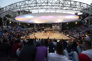 Full bleachers at the Lausanne Masters, 30-31 August 2013