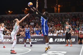 11 Astou Gaye (FRA) - Hungary v France, 2016 FIBA 3x3 U18 European Championships - Women, Final, 11 September 2016