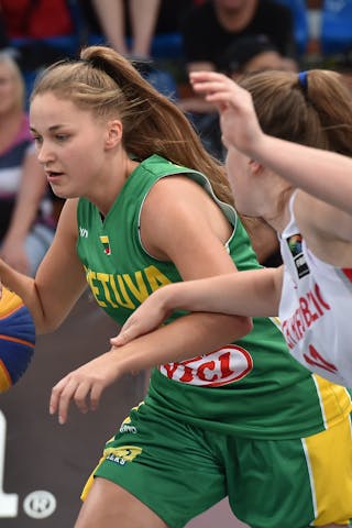 4 Gailė Kudžmaitytė (LTU) - Czech Republic v Lithuania, 2016 FIBA 3x3 U18 European Championships - Women, Pool, 10 September 2016