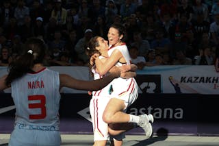 13 Laia Solé (ESP) - 10 Paula Ginzo (ESP) - 3 Naira Cáceres Martell (ESP) - Spain v Czech Republic, 2016 FIBA 3x3 U18 World Championships - Women, 3rd place, 5 June 2016
