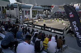 FIBA 3x3, World Tour 2021, Mtl, Can, Esplanade de la Place des Arts. Edmonton vs. Manila