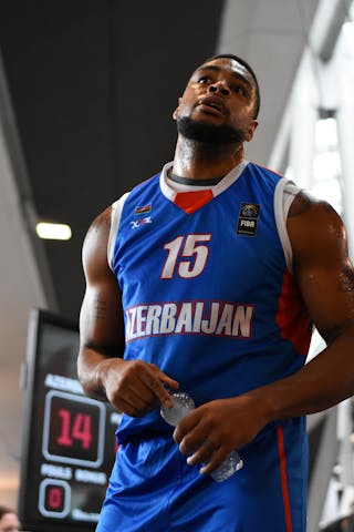 15 Marshall Obrian Moses (AZE) - Azerbaijan v Germany, 2016 FIBA 3x3 European Championships Qualifier Netherlands - Men, Pool, 1 July 2016