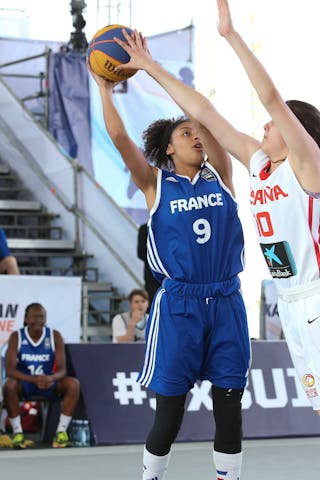 9 Diene Diane (FRA) - Spain v France, 2016 FIBA 3x3 U18 World Championships - Women, Semi final, 5 June 2016