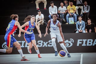 2 Anda Boltașu (ROU) - 9 Alice Nayo (FRA) - France v Romania, 2016 FIBA 3x3 World Championships - Women, Pool, 12 October 2016