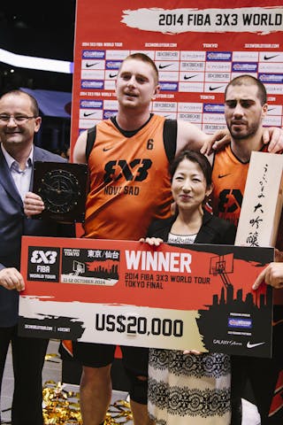 Team Novi Sad, winner of the FIBA 3x3 World Tour Tokyo Final 2014, 11-12 october