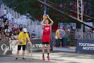 FIBA 3x3, World Tour 2021, Mtl, Can, Esplanade de la Place des Arts. Shoot-out Qualification
