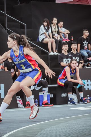 3 Perrine Le Leuch (FRA) - 2 Anda Boltașu (ROU) - France v Romania, 2016 FIBA 3x3 World Championships - Women, Pool, 12 October 2016