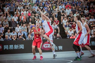 8 Tereza Vorlová (CZE) - 4 Jindan Liu (CHN) - Czech Republic v China, 2016 FIBA 3x3 World Championships - Women, Pool, 14 October 2016