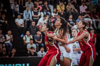 23 Janet Main (COK) - 9 Terai Sadler (COK) - 5 Feng Yingying (CHN) - 6 Meng Jie 梦洁 Li (CHN) - Cook Islands v China, 2016 FIBA 3x3 World Championships - Women, Pool, 12 October 2016