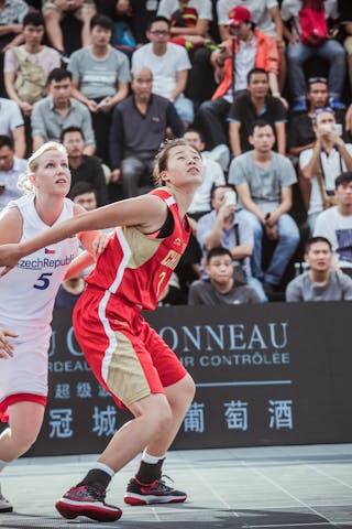 5 Kateřina Novotná (CZE) - 7 Fan Yang (CHN) - Czech Republic v China, 2016 FIBA 3x3 World Championships - Women, Pool, 14 October 2016