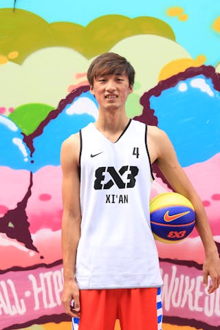 #4 Yang Qu, Team Xi'an, FIBA 3x3 World Tour Beijing 2014, 2-3 August.