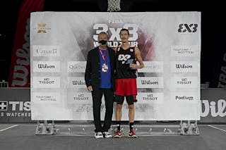FIBA 3x3, World Tour 2021, Mtl, Can, Esplanade Place des Arts. Prize Ceremony