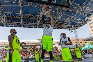 William Orozco (Team San Juan) jumped to the roof on Day 1 of the #3x3WT San Juan Masters.