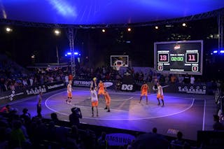 Court view, FIBA 3x3 World Tour Lausanne 2014, Day 1, 29. August.