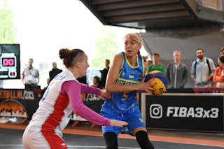 5 Oksana Kisilova (UKR) - Ukraine v Czech Republic, 2016 FIBA 3x3 European Championships Qualifier Netherlands - Women, Final, 2 July 2016