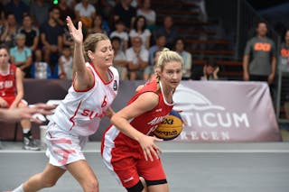 13 Simone Sill (AUT) - Switzerland v Austria, 2016 FIBA 3x3 U18 European Championships - Women, Pool, 10 September 2016