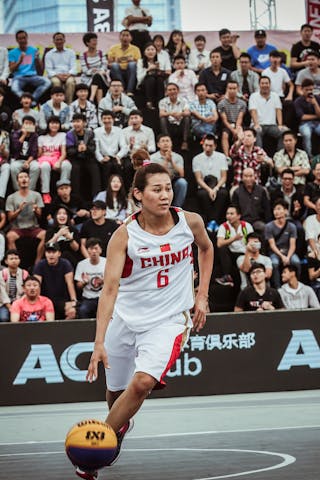 1 Marta Fodor (ROU) - 6 Meng Jie 梦洁 Li (CHN) - China v Romania, 2016 FIBA 3x3 World Championships - Women, Pool, 12 October 2016
