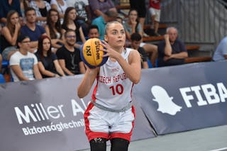 10 Sára Krumpholcová (CZE) - Czech Republic v Lithuania, 2016 FIBA 3x3 U18 European Championships - Women, Pool, 10 September 2016