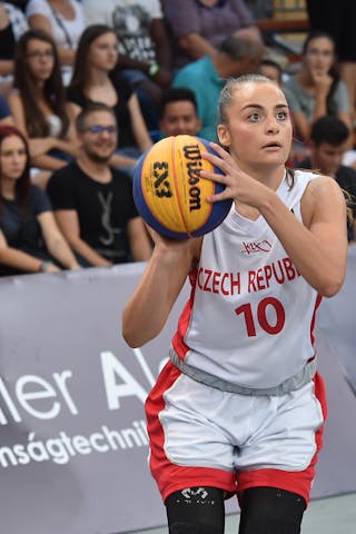 10 Sára Krumpholcová (CZE) - Czech Republic v Lithuania, 2016 FIBA 3x3 U18 European Championships - Women, Pool, 10 September 2016