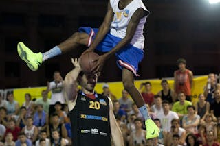 Justin &#39;Jus Fly&#39; Darlington will feature his extra-terrestrial 1.27m vertical at the 3x3WT Rio Masters. Photo: Oleksiy Naumov / FIBA Europe