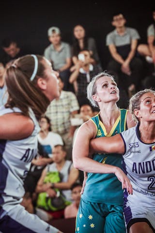 8 Isabella Brancatisano (AUS) - 23 Eva Vilarrubla Seira (AND) - Andorra v Australia, 2016 FIBA 3x3 World Championships - Women, Pool, 11 October 2016