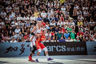3 Petra Szabo (HUN) - 5 Gema Garcia (ESP) - Hungary v Spain, 2016 FIBA 3x3 World Championships - Women, Last 8, 15 October 2016