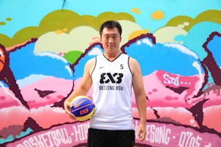 #5 Chao Zhou, Team Beijing BSU, FIBA 3x3 World Tour Beijing 2014, 2-3 August.