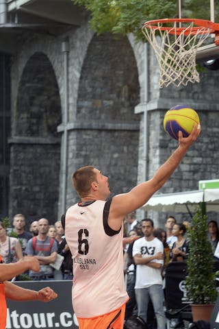#6 Hercegovac Jasmin, Team Ljubljana, FIBA 3x3 World Tour Lausanne 2014, day 1, 29. August.