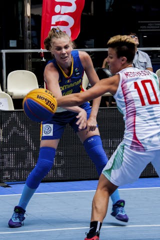 44 Gabriela Marginean (HUN) - Hungary v Romania, 2016 FIBA 3x3 European Championships Qualifiers Andorra - Women, Pool, 25 June 2016